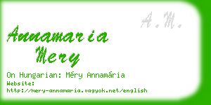 annamaria mery business card